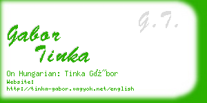 gabor tinka business card